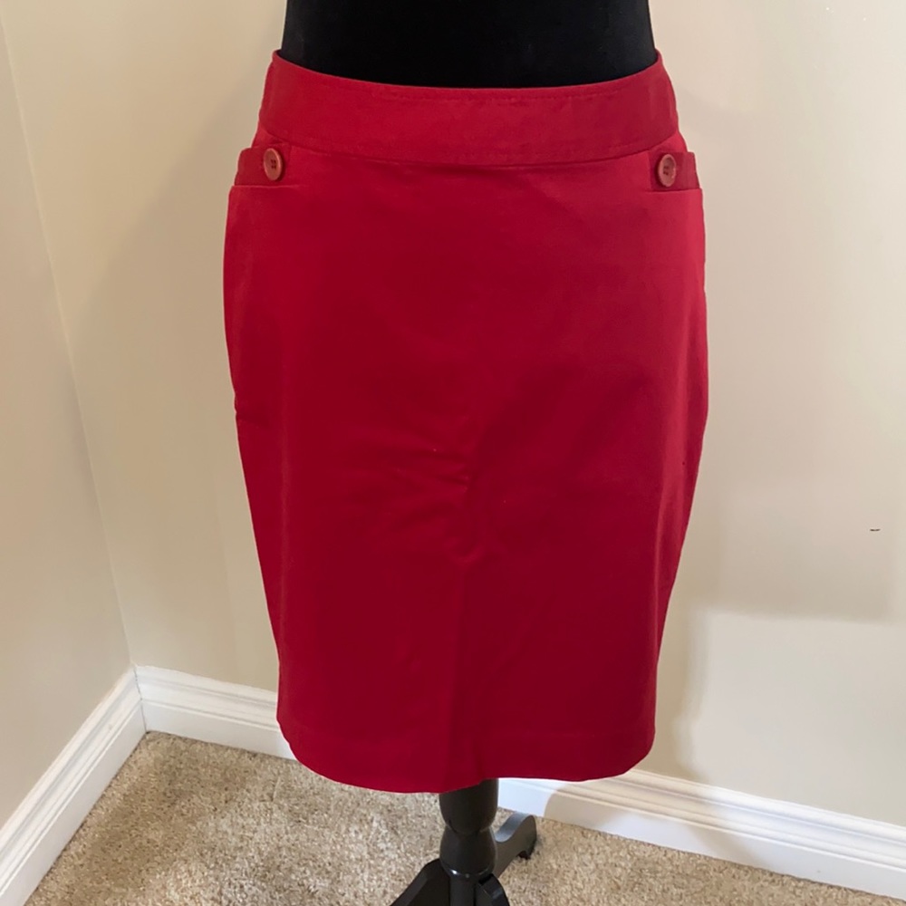 The Limited red pencil skirt